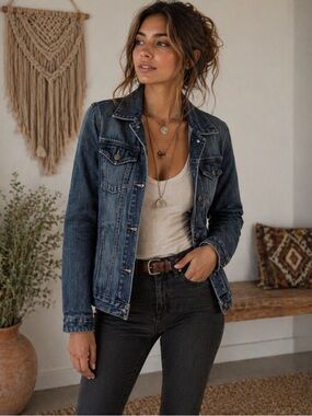 GAP 1969 Women's Classic Blue Jean Jacket RN 54023 06/14